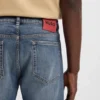 Blue slim-fit jeans in comfort-stretch denim
