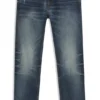 Blue slim-fit jeans in comfort-stretch denim