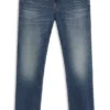 Blue slim-fit jeans in comfort-stretch denim