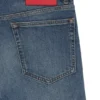 Blue slim-fit jeans in comfort-stretch denim