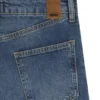 Blue slim-fit jeans in marbled comfort-stretch denim