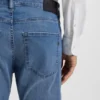 Blue slim-fit jeans in performance denim