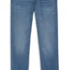 Blue slim-fit jeans in performance denim