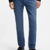 Blue slim-fit jeans in stretch denim