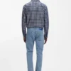 Blue slim-fit jeans in stretch denim