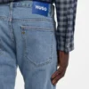 Blue slim-fit jeans in stretch denim