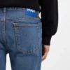 Blue slim-fit jeans in stretch denim