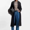 Blue wide-leg jeans in rigid denim