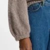 Blue wide-leg jeans in rigid denim