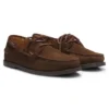 Boat shoes in mixed suede