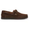 Boat shoes in mixed suede