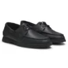 Boat shoes in tumbled leather
