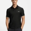 Bodymap-detail polo shirt with quick-dry performance