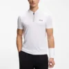 Bodymapping-jersey slim-fit polo shirt with zip neck