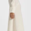 Boiled-wool skirt with A-line silhouette