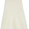 Boiled-wool skirt with A-line silhouette