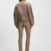 Bomber jacket in mixed fabrics