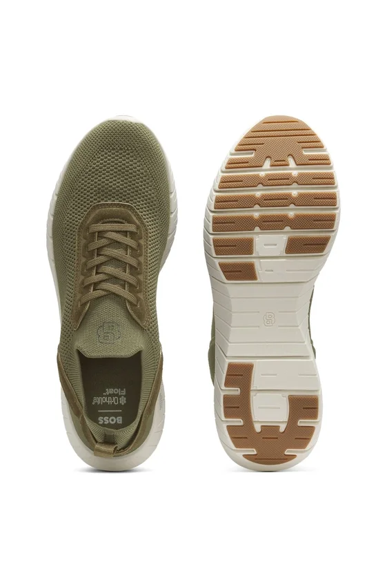 BOSS-MOTION sneakers with knitted uppers and leather trims BOSS-MOTION sneakers with knitted uppers and leather trims