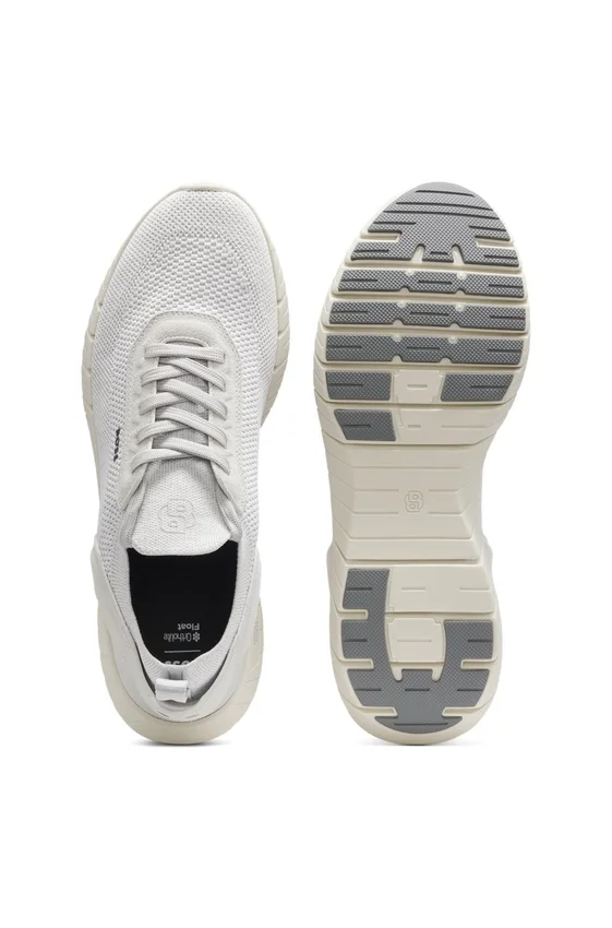 BOSS-MOTION sneakers with knitted uppers and leather trims BOSS-MOTION sneakers with knitted uppers and leather trims