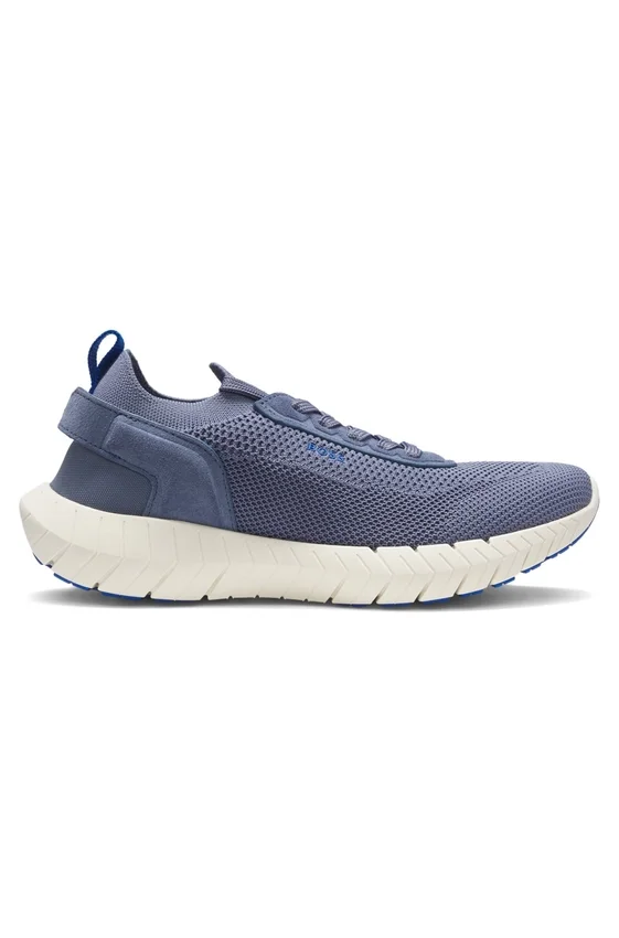 BOSS-MOTION sneakers with knitted uppers and leather trims BOSS-MOTION sneakers with knitted uppers and leather trims