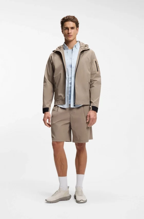 BOSS-MOTION sneakers with knitted uppers and leather trims BOSS-MOTION sneakers with knitted uppers and leather trims