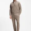 BOSS-MOTION sneakers with knitted uppers and leather trims BOSS-MOTION sneakers with knitted uppers and leather trims