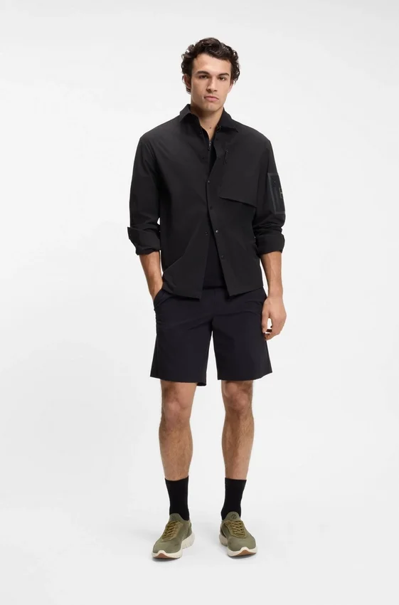 BOSS-MOTION sneakers with knitted uppers and leather trims BOSS-MOTION sneakers with knitted uppers and leather trims