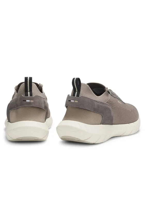 BOSS-MOTION sneakers with knitted uppers and leather trims BOSS-MOTION sneakers with knitted uppers and leather trims