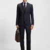 BOSS ONE – Regular-fit suit jacket in virgin-wool serge BOSS ONE – Regular-fit suit jacket in virgin-wool serge
