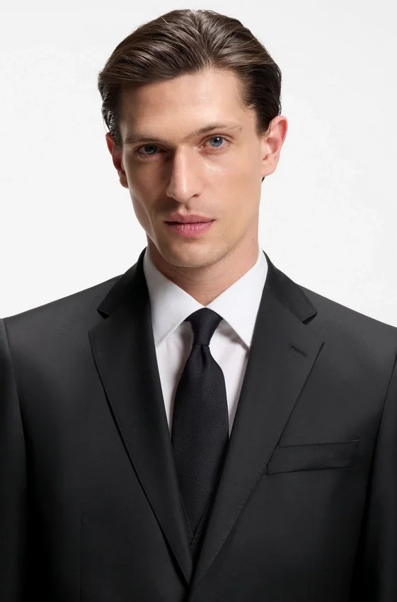 BOSS ONE – Regular-fit suit jacket in virgin-wool serge BOSS ONE – Regular-fit suit jacket in virgin-wool serge