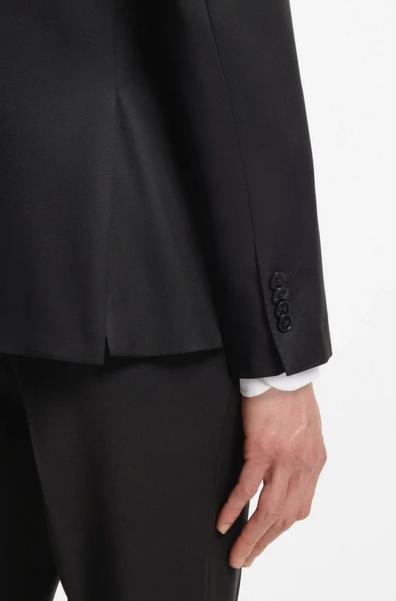 BOSS ONE – Regular-fit suit jacket in virgin-wool serge BOSS ONE – Regular-fit suit jacket in virgin-wool serge