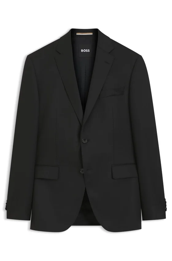 BOSS ONE – Regular-fit suit jacket in virgin-wool serge BOSS ONE – Regular-fit suit jacket in virgin-wool serge