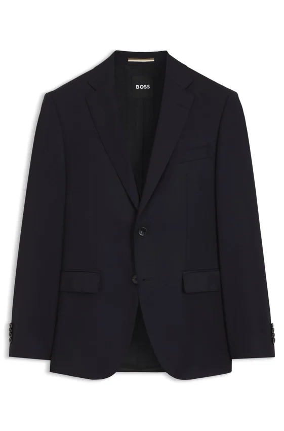 BOSS ONE – Regular-fit suit jacket in virgin-wool serge BOSS ONE – Regular-fit suit jacket in virgin-wool serge