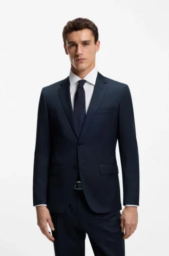 BOSS ONE – Slim-fit suit jacket in virgin wool serge