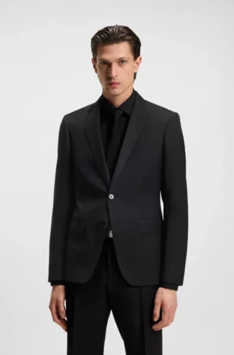 BOSS ONE – Slim-fit suit jacket in virgin wool serge