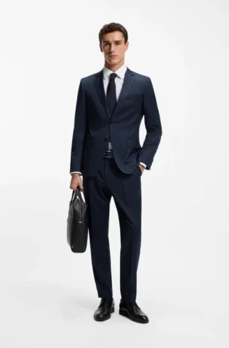 BOSS ONE – Slim-fit suit jacket in virgin wool serge