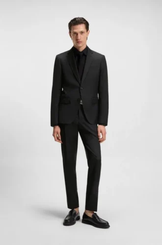 BOSS ONE – Slim-fit suit jacket in virgin wool serge