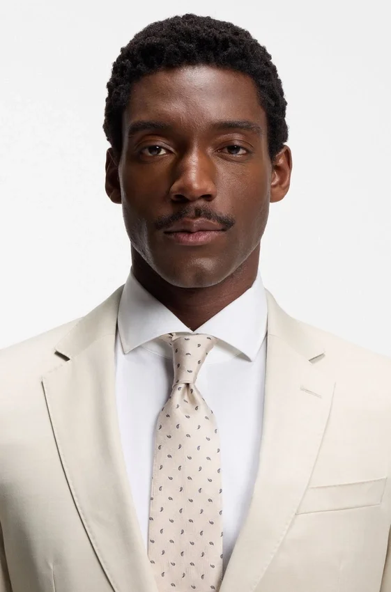 BOSS ONE – Slim-fit suit jacket in virgin wool serge BOSS ONE – Slim-fit suit jacket in virgin wool serge
