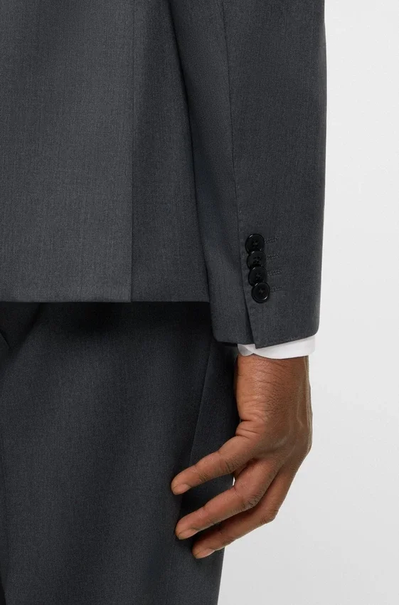 BOSS ONE – Slim-fit suit jacket in virgin wool serge BOSS ONE – Slim-fit suit jacket in virgin wool serge