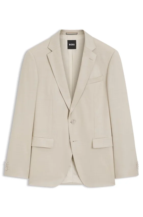 BOSS ONE – Slim-fit suit jacket in virgin wool serge BOSS ONE – Slim-fit suit jacket in virgin wool serge