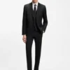 BOSS ONE – Slim-fit vest in virgin-wool serge