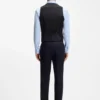 BOSS ONE – Slim-fit vest in virgin-wool serge