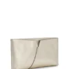 BOSS Revers metallic-leather clutch bag with split topline