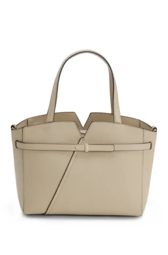 BOSS Revers small leather tote bag with belt detail