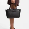 BOSS Revers small leather tote bag with belt detail
