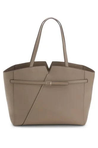 BOSS REVERS tote bag in leather with belt detail