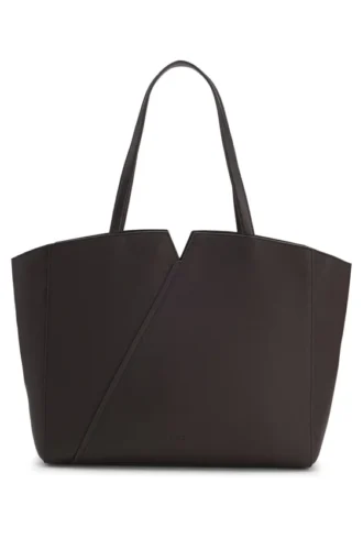 BOSS REVERS tote bag in leather with belt detail