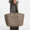 BOSS REVERS tote bag in leather with belt detail