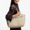 BOSS REVERS tote bag in leather with belt detail