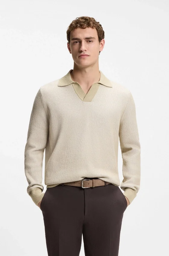BOSS Selected by Shohei Ohtani cotton-blend sweater BOSS Selected by Shohei Ohtani cotton-blend sweater